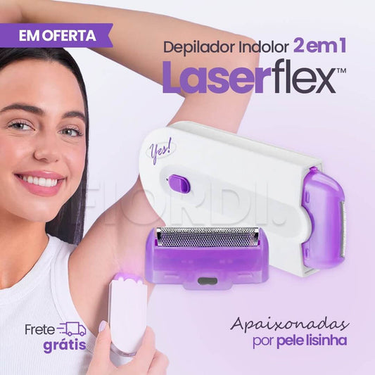 Depilador Indolor 2 em 1 - LaserFlex™ + [Brinde Exclusivo]☑️